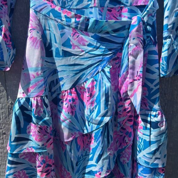 LILLY PULITZER LAEDA STRETCH DRESS NWOT SIZE XXS preppy cruise resort boho - Picture 9 of 9